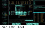 Monitor screen while hacking a computer. Стоковое видео, видеограф Chudakov_Ivan / Фотобанк Лори