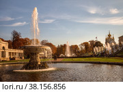 Lower park in Peterhof (2021 год). Редакционное фото, фотограф Юлия Бабкина / Фотобанк Лори