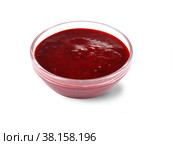 Pomegranate sauce on white background. Стоковое фото, фотограф Марина Володько / Фотобанк Лори