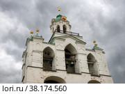 Спасо-Преображенский монастырь (Спасо-Ярославский монастырь). Звонница с церковью Богородицы Печерской. Ярославль, Россия (2020 год). Стоковое фото, фотограф Pukhov K / Фотобанк Лори