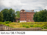 Ярославль, Здание мукомольного завода (1904 г.) (2020 год). Стоковое фото, фотограф Pukhov K / Фотобанк Лори