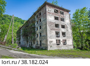 Шахтерский поселок Поляна (2021 год). Редакционное фото, фотограф Силин Сергей / Фотобанк Лори