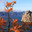 Baikal Lake on sunny autumn day. View of natural landmark and symbol of Olkhon Island - Shamanka Rock or Cape Burkhan at sunset against background of bright yellow larch trees. Protected by UNESCO. Стоковое видео, видеограф Виктория Катьянова / Фотобанк Лори