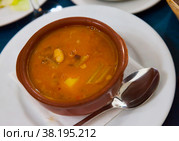 Traditional Spanish dish Olla Morellana. Стоковое фото, фотограф Яков Филимонов / Фотобанк Лори