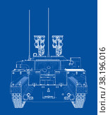 Anti-tank armored car. Vector. Стоковая иллюстрация, иллюстратор Кирилл Черезов / Фотобанк Лори