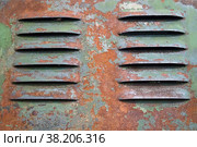 Isolated rust on surface of old mechanism for create graphic design background. Стоковое фото, фотограф Елена  Попкова / Фотобанк Лори