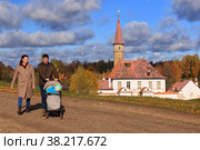 Приоратский дворец в Гатчине (2022 год). Редакционное фото, фотограф Роман Рожков / Фотобанк Лори
