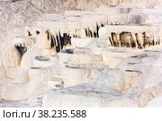 Travertines mountains of Pamukkale in Turkey. Стоковое фото, фотограф Яков Филимонов / Фотобанк Лори