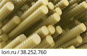 Plastic rods in rows. Randomly located. Стоковая иллюстрация, иллюстратор Кирилл Черезов / Фотобанк Лори