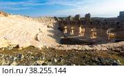 Remains of Odeon at archaeological site of ancient settlement of Kibyra, Turkey. Стоковое фото, фотограф Яков Филимонов / Фотобанк Лори