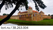 Castle in Fagaras is arhitectural landmark. Стоковое фото, фотограф Яков Филимонов / Фотобанк Лори