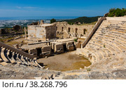 Amphitheater in the ancient Lycian city of Rhodiapolis. Стоковое фото, фотограф Яков Филимонов / Фотобанк Лори