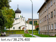 Pskov, the old Orthodox Church of Joachim and Anna at Polonise (2019 год). Редакционное фото, фотограф Ольга Остроухова / Фотобанк Лори