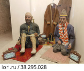 Диорама, изображающая убийство Амира Кабира - реформатора 19 века - Финский сад - Кашан - Центральный Иран (2022 год). Редакционное фото, фотограф Максим Гулячик / Фотобанк Лори