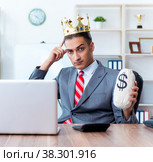 King businessman at his workplace. Стоковое фото, фотограф Elnur / Фотобанк Лори