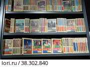Книги на полках книжного магазина (2022 год). Редакционное фото, фотограф Free Wind / Фотобанк Лори