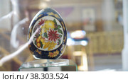 RUSSIA, KAZAN 08-28-2022: painted easter egg in the Orthodox Church. Редакционное видео, видеограф Константин Шишкин / Фотобанк Лори