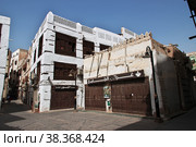 Jeddah, Saudi Arabia - 09 Mar 2020: The vintage house in Al-balad district, Jeddah, Saudi Arabia. Редакционное фото, фотограф Сергей Стрелков / Фотобанк Лори