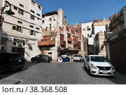 Jeddah, Saudi Arabia - 09 Mar 2020: The vintage street in Al-balad district, Jeddah, Saudi Arabia. Редакционное фото, фотограф Сергей Стрелков / Фотобанк Лори