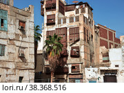 The vintage house in Al-balad district, Jeddah, Saudi Arabia (2020 год). Стоковое фото, фотограф Сергей Стрелков / Фотобанк Лори