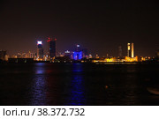The skyscraper in Bahrain Financial Harbour, Manama, Bahrain (2017 год). Стоковое фото, фотограф Сергей Стрелков / Фотобанк Лори