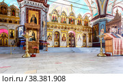 Interior of the Orthodox Cathedral of the Beheading of John the Baptist in Zaraysk, Russia (2021 год). Стоковое фото, фотограф FotograFF / Фотобанк Лори