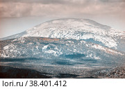 the highest peak of the Southern Urals, Mount Yamantau in the Republic of Bashkortostan. Стоковое фото, фотограф Акиньшин Владимир / Фотобанк Лори
