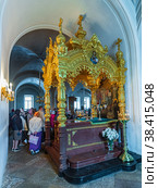 Raqqa with the relics of St. Sergius and Herman of Valaam (2021 год). Редакционное фото, фотограф Михаил Аккуратoв / Фотобанк Лори