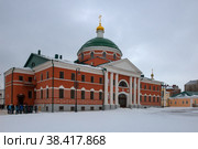 Казанско-Богородицкий мужской монастырь (или Богородицкий монастырь) в зимний день. Казань, Татарстан, Россия (2020 год). Редакционное фото, фотограф Pukhov K / Фотобанк Лори