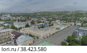 Панорама город Вольска с высоты птичьего полёта (2018 год). Редакционное видео, видеограф Евгений Ковалев / Фотобанк Лори