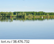 Берег реки Обь. Буйки. Стоковое фото, фотограф Антонина / Фотобанк Лори