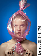 girl inside wrapper. Стоковое фото, фотограф Lekcej / Фотобанк Лори