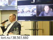 Круглый стол "Развитие агропромышленной отрасли. Практика финансирования" (2022 год). Стоковое фото, фотограф Александр С. Курбатов / Фотобанк Лори