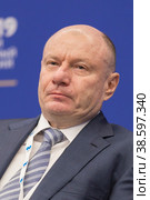 Россия. Санкт-Петербург. XXIII Петербургский международный экономический форум 2019. Участники ПМЭФ-2019. Российский предприниматель Владимир Потанин. Russia. Saint-Petersburg. XXIII St. Petersburg International Economic Forum 2019. SPIEF 2019 participants. Russian entrepreneur Vladimir Potanin. Редакционное фото, фотограф Алексей Смышляев / Фотобанк Лори