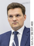 Russia. Saint-Petersburg. XXIII St. Petersburg International Economic Forum 2019. SPIEF 2019 participants. Russian statesman and manager, General Director of FSUE Russian Post Nikolay Podguzov. Россия. Санкт-Петербург. XXIII Петербургский международный экономический форум 2019. Участники ПМЭФ-2019. Российский государственный деятель и управленец, генеральный директор ФГУП Почта России Николай Подгузов. Редакционное фото, фотограф Алексей Смышляев / Фотобанк Лори