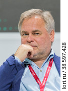 Russia. Saint-Petersburg. XXIII St. Petersburg International Economic Forum 2019. SPIEF 2019 participants. Evgeny Kaspersky, Russian programmer, owner of Kaspersky Lab. Россия. Санкт-Петербург. XXIII Петербургский международный экономический форум 2019. Участники ПМЭФ-2019. Евгений Касперский, российский программист, владелец Лаборатория Касперского. Редакционное фото, фотограф Алексей Смышляев / Фотобанк Лори