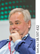 Russia. Saint-Petersburg. XXIII St. Petersburg International Economic Forum 2019. SPIEF 2019 participants. Evgeny Kaspersky, Russian programmer, owner of Kaspersky Lab. Россия. Санкт-Петербург. XXIII Петербургский международный экономический форум 2019. Участники ПМЭФ-2019. Евгений Касперский, российский программист, владелец Лаборатория Касперского. Редакционное фото, фотограф Алексей Смышляев / Фотобанк Лори