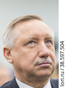 Russia. Saint-Petersburg. XXIII St. Petersburg International Economic Forum 2019. SPIEF 2019 participants. Alexander Beglov. Россия. Санкт-Петербург. XXIII Петербургский международный экономический форум 2019. Участники ПМЭФ-2019. Александр Беглов. Редакционное фото, фотограф Алексей Смышляев / Фотобанк Лори