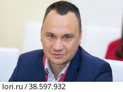 Россия. Санкт-Петербург. Павел Коротин директор филиала ПАО МТС в Санкт-Петербурге. Russia. Saint-Petersburg. Pavel Korotin is the Director of the branch of MTS PJSC in St. Petersburg. (2021 год). Редакционное фото, фотограф Алексей Смышляев / Фотобанк Лори