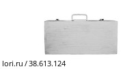 An old suitcase with a handle. Стоковое фото, фотограф Siarhei Starastau / Фотобанк Лори