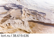 Travertines mountains of Pamukkale in Turkey. Стоковое фото, фотограф Яков Филимонов / Фотобанк Лори