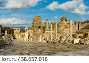 Curette (Curets) Street in Ephesus, Turkey. Стоковое фото, фотограф Яков Филимонов / Фотобанк Лори