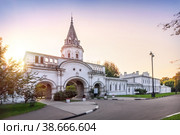 Передние ворота в усадьбе, Измайлово, Москва (2012 год). Стоковое фото, фотограф Baturina Yuliya / Фотобанк Лори