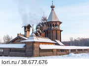 Усадьба Богословка. Церковь Покрова Пресвятой Богородицы. Ленинградская область (2021 год). Редакционное фото, фотограф Александр Щепин / Фотобанк Лори