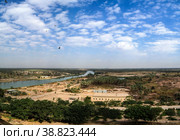 View Euphrates river from former Hussein palace, Hillah, Babyl Iraq (2011 год). Стоковое фото, фотограф Сергей Майоров / Фотобанк Лори