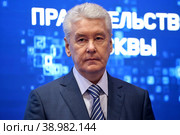 Сергей Собянин. Мэр Москвы. (2018 год). Редакционное фото, фотограф Александр Тарасенков / Фотобанк Лори