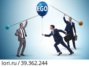 Businessman in excessive ego concept. Стоковое фото, фотограф Elnur / Фотобанк Лори