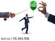 Businessman in excessive ego concept. Стоковое фото, фотограф Elnur / Фотобанк Лори