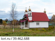 Часовня Флора и Лавра в Сорочкино Лужского района Ленинградской области (2020 год). Стоковое фото, фотограф Александр Щепин / Фотобанк Лори