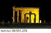 Ruins of Baalshamin temnle in Palmyra ancient city, destroyed now, Syria (2011 год). Стоковое фото, фотограф Сергей Майоров / Фотобанк Лори